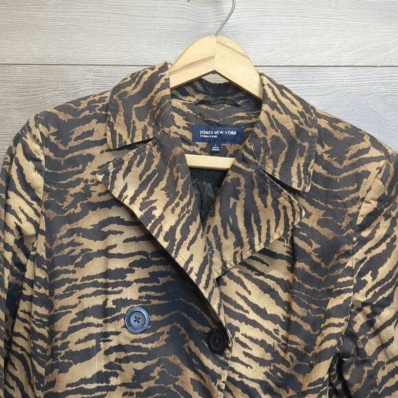 Jones New York Work Tiger Print Blazer Jacket Women's Size Large - Picture 4 of 12